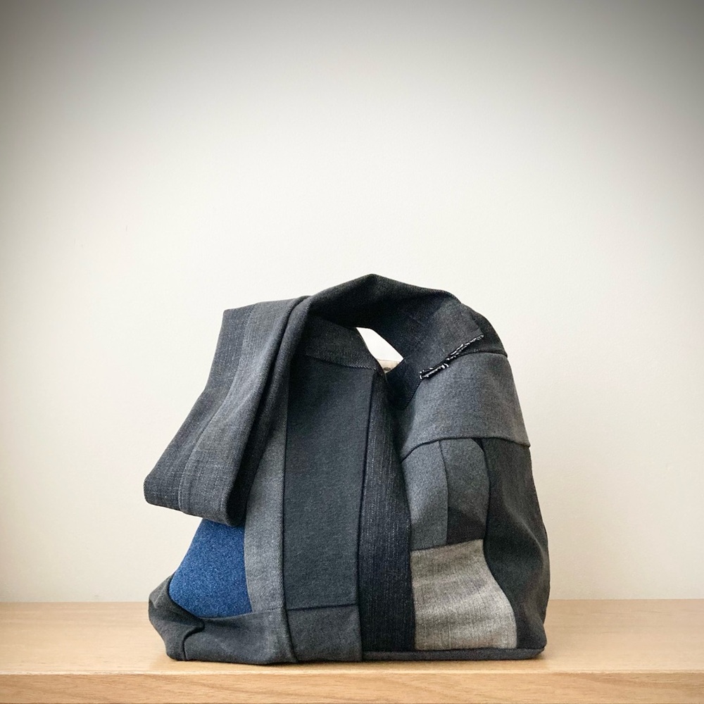 joodito origami boro dumpling bag hobo crossbody sling tote japanese patchwork